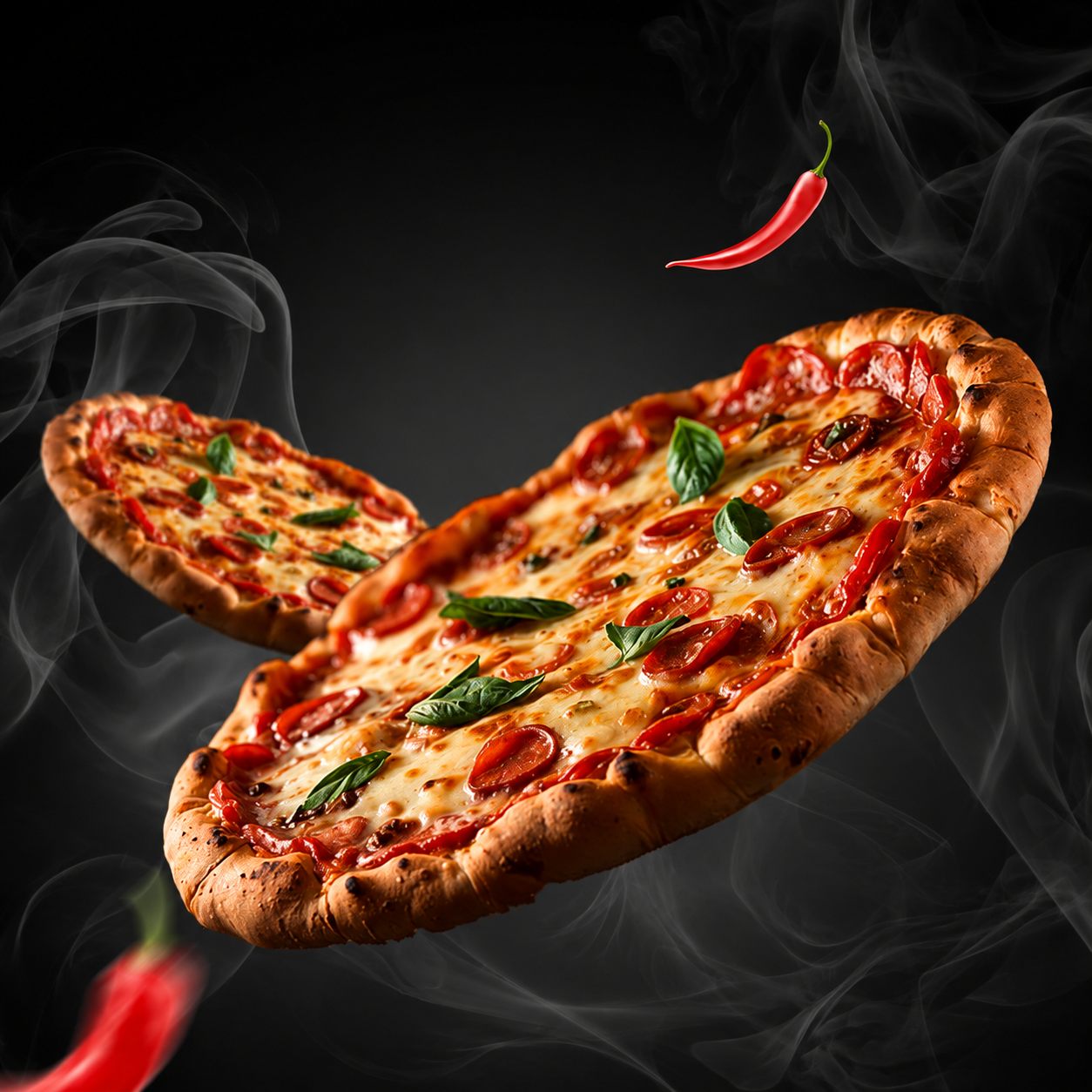 Pizza Dom Valentim recém-saída do forno